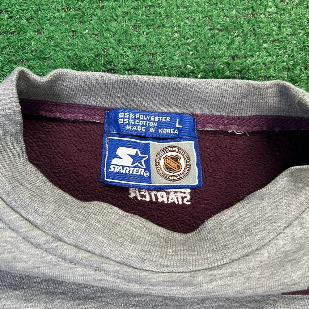 RARE Vintage 1990s Starter NHL Mighty Ducks Pullover Sweatshirt (LARGE) - Picture 6 of 11